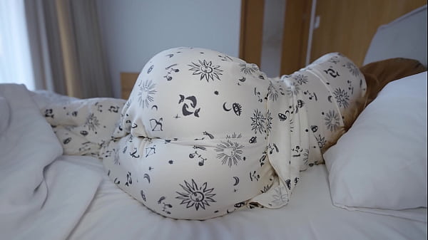 Image POV naughty stepsister fucks in different positions and takes creampie on the bed