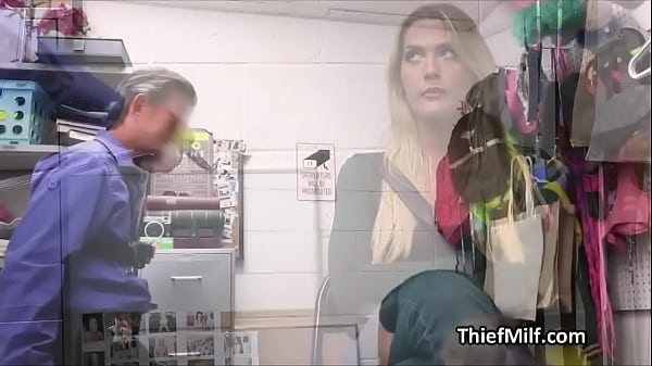 Image Mall cop smelling milfs panties then fucking her