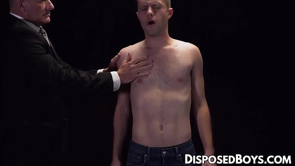 Image Hairy Maxx Monroe jerks dick while getting dildo fuck with suited master Matthew Figata