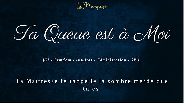 Image Ta Queue est &agrave_ Moi - French JOI Femdom dirty talking
