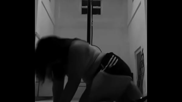 Image Pinay Pole Dancing with Heels and doing Aerial Hoops