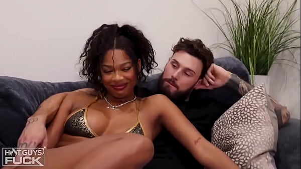 Image Sexy as FUCK! Ebony gets dicked down by tatted white Daddy