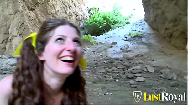 Image Nasty brunette bitch want facial at beach