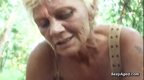 Image Big cock voyeur fucks hairy granny POV outdoor