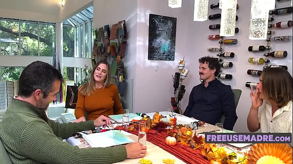 Image A Family Is Wholesome When They Celebrate Thanksgiving With A Freeuse Foursome