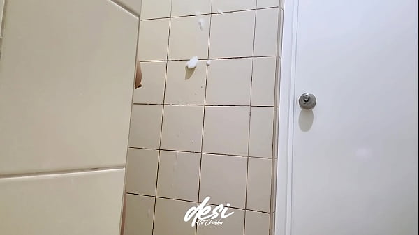Image Chubby Indian Desi Wife, taking a shower before going to work