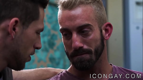 Image Blond bearded homo rides a huge dick after an amazing rimjob