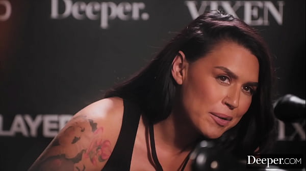 Image Deeper. Boxing Champs Kelsi Monroe & Eva Angelina Fight Over Dan's Huge Cock