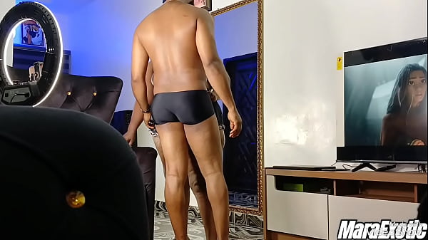 Image Sexy Ebony Hotwife's cleaning interrupted for a quick fuck- Mara Exotic