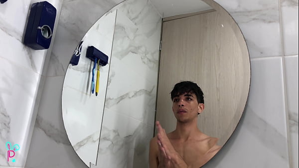 Image CUTE LATIN BOY SHOWS HIS BIG DICK IN HIS ROOM