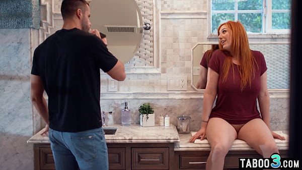 Image Redhead BBW MILF stepmother Lauren Phillip offers to guide her stepson