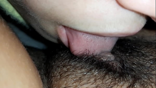 Image Lesbian hairy pussy eating close up