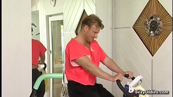 Image Busty redhead mature lady fuck in the gym