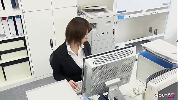 Image Japanese Secretary in Pantyhose with Big natural Saggy Tits Seduce to Fuck by Co-Worker in Office at Uncensored JAV