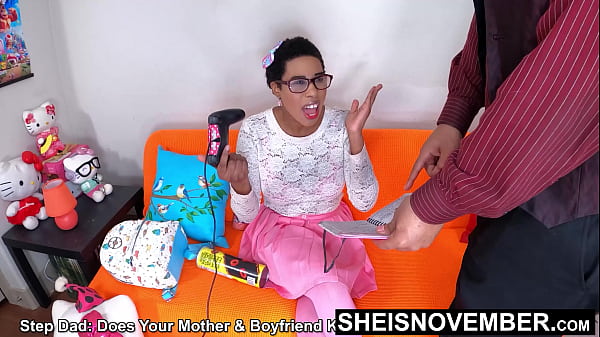 Image 60fps Newest Drama Reality Fauxcest Plot: Stepdad Stealing My Diary: Pressuring Me For Aggressive Missionary Pussy Fuck, Huge Saggy Tits Out, Cute Black Nerd Stepdaughter Sheisnovember Fucked Sideways Legs Up, Big Cock Drilling By Msnovember