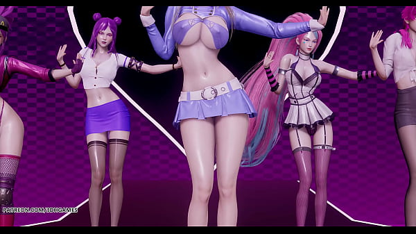 Image [MMD] TAHITI - Phone Number Sexy Kpop Striptease Ahri Akali Kaisa Evelynn Seraphine KDA 4K 60FPS