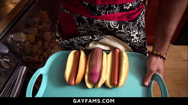 Image Elder Step Brother Surprises His Young Step Bro by Making Special Hotdog with His Cock in It - Gayfams