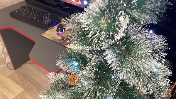 Image Step Sister showed me her Christmas costume and gave me her holes as a gift