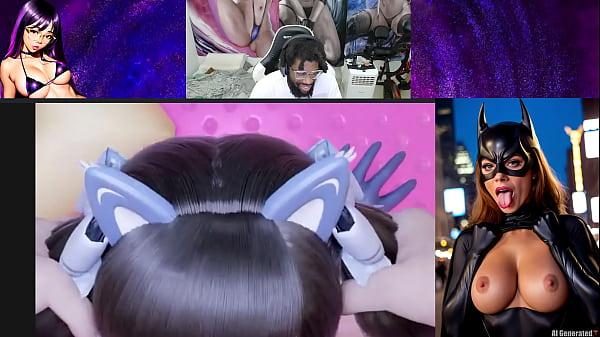 Image Futa Judy Getting Her Cock Sucked Off, Bald Pussy D.VA Face Fucked, Big Milky Jiggly Breast Mei