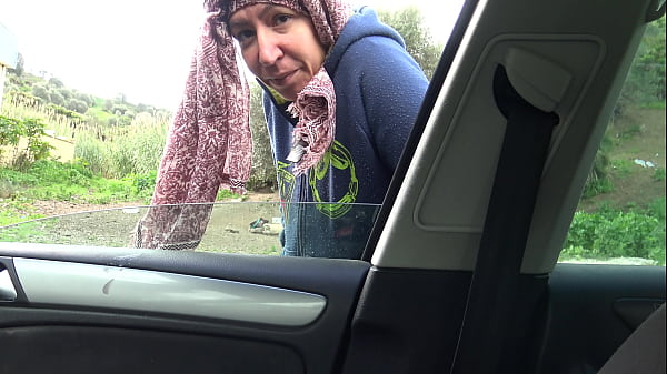 Image A horny Turkish farmers wife has cuckold sex in public with american soldier