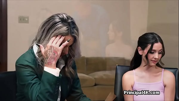 Image Lustful coed shares teachers dick with busty milf