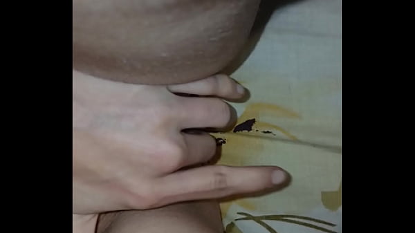 Image Skinny brunette fingering her tight wet pussy