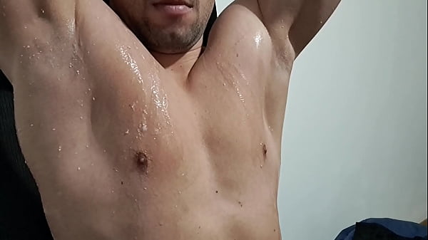Image Armpit spit gay masturbation