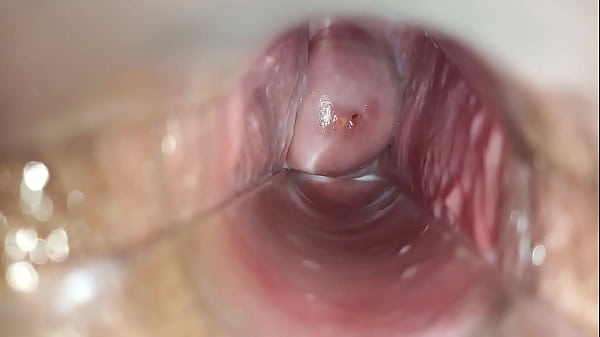 Image orgasm inside the vagina close-up