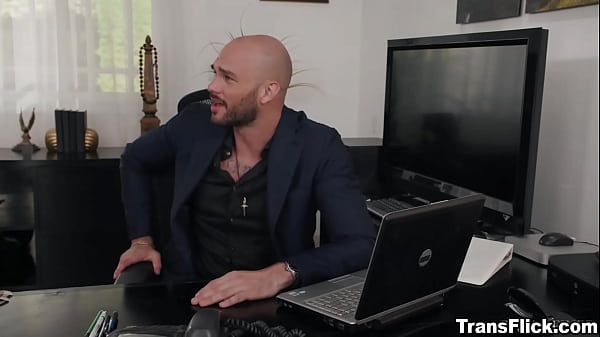 Image Corporate boss Cliff Jensen fucking his hot secretary Brittney Kade in his office even getting some interruption from other office staffs