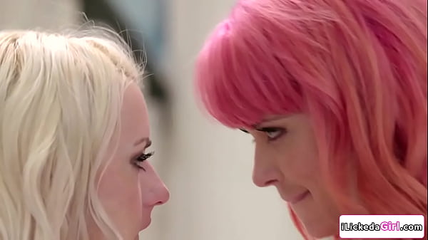 Image Big tits lesbian milf toying her teen housekeepers pussy