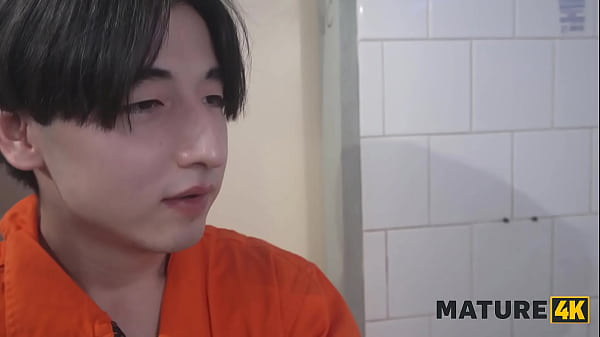 Image MATURE4K. Naughty mature prison ladies are showing their bodies off in shower to get fucked by a young dude