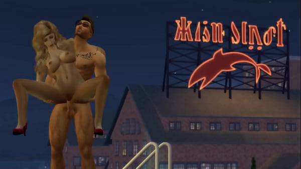 Image Hunky Sims 4 - Sexy stud got blowjob on the rooftop by his horny blonde girlfriend (sensual pussy fuck and facial cum)