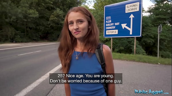 Image Public Agent Hitchhiking redhead loves my big dick