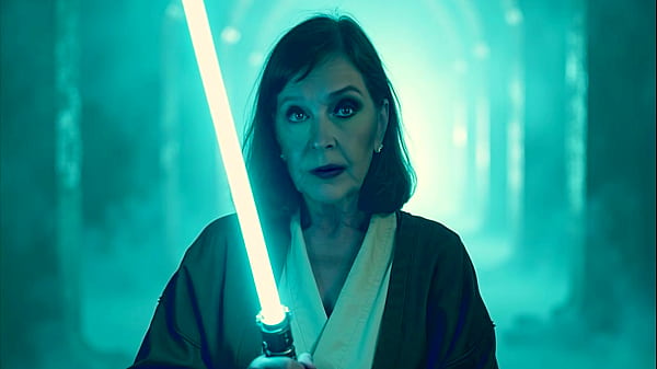 Image Granny Princess Leia: Sucking Han Solo While Stroking Herself - Solo!