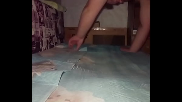 Image New video! Gay man in red stockings shows HUGE ASS and MASTURBATES on camera!