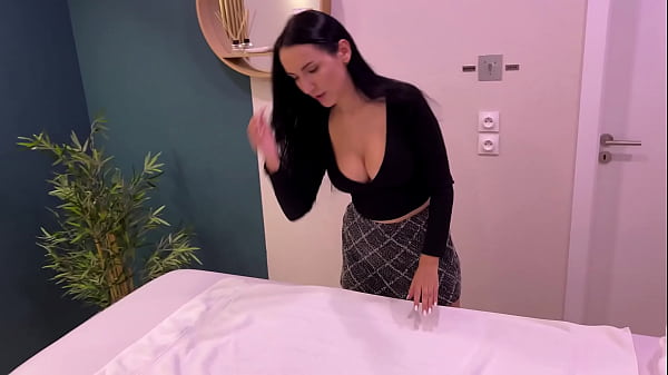Image Masseuse caught the client jerking off and gave him a happy ending massage