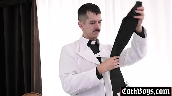 Image The POPE should see this! Altar boy Ethan Tate anal fucked by unholy and horny priest Jonah Wheeler!