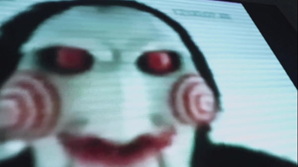 Image Agatha Vega dressed as Saw the Riddler plays with Christian Clay's cock - FREE VERSION