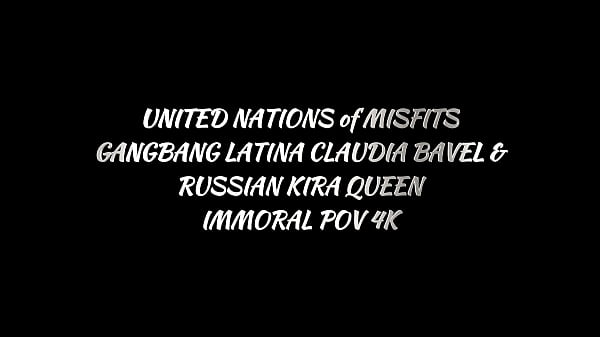 Image UNITED NATIONS of MISFITS GANGBANG LATINA CLAUDIA BAVEL & RUSSIAN KIRA QUEEN &ndash_ IMMORAL POV 4K