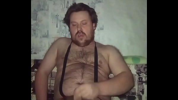 Image Russian GAY masturbates his handsome cock and shakes his big balls!
