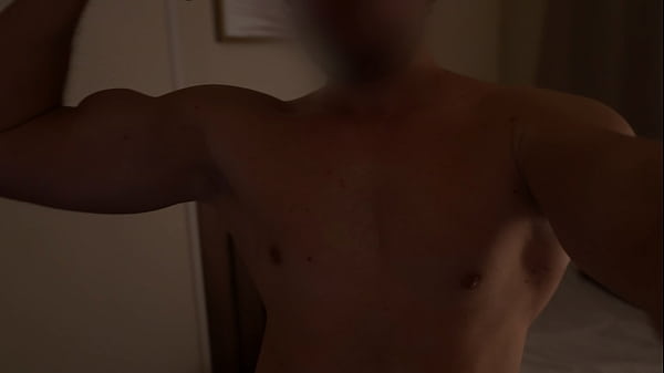 Image Hot guy cums all over without even taking off his shorts