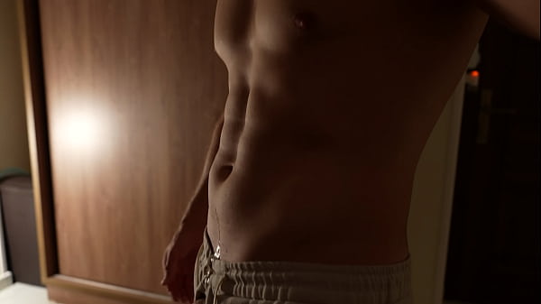 Image Fit guy masturbates without even taking off his shorts