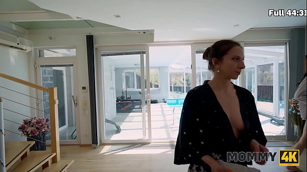 Image MOMMY4K. Czech MILF used a chance and fucked a young dude in the bathroom