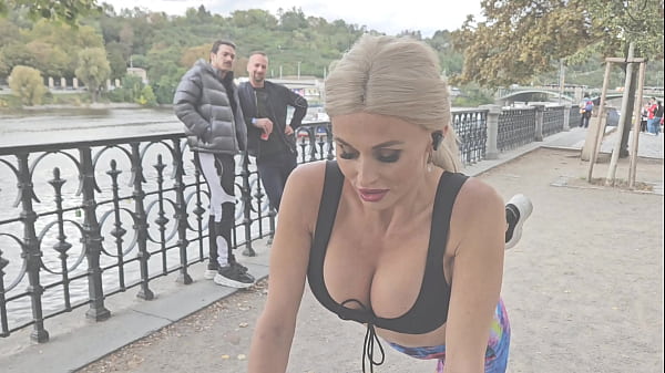 Image Fitness goes DAP, Busty MILF Laura Crystal, Hardcore anal, DP, DOUBLE ANAL, Cum swallow