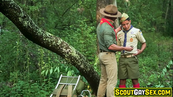 Image OMG! See what happens when two scouts take a break for some hanky-panky! Ace Banner is wrecking Milo Miles with his dick!