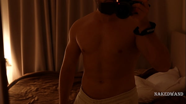 Image Fit guy in pants jerking his cock