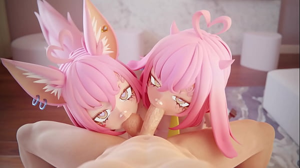 Image Two Slutty Anime Girls Suck Your Cock