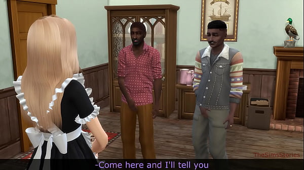 Image Horny old guys with bbc fuck young blonde cleaning lady hard