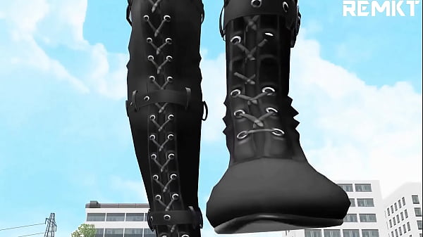 Image (MMD Giantess) A Landmine Girl's Lustful Rampage