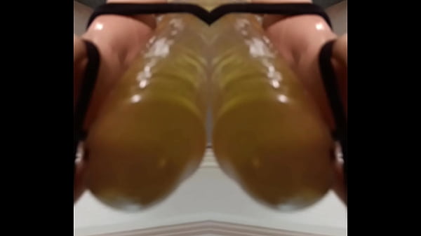 Image MIRRanuz SURREAL Panorama DP ANUS FUCK MASTURBATE crotchless panties BARBIE andBARBIE pegLEG tied to two 10in Dildos DP 2025020 M65